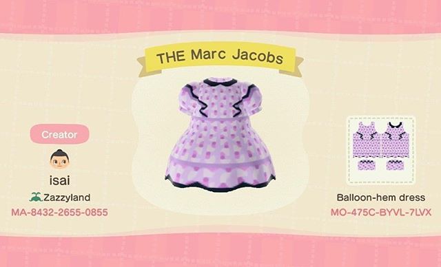 MARC JACOBS參戰《動物森友會》！提供獨家設計服飾代碼免費下載