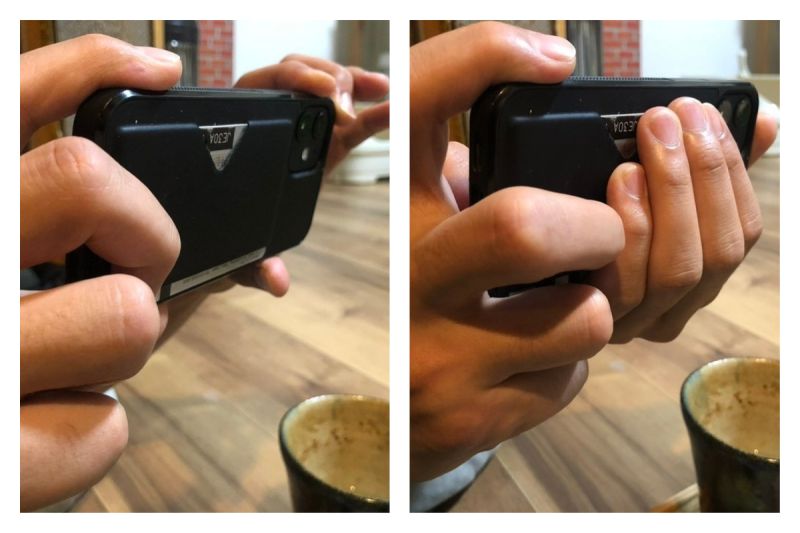 ▲日本網友發現，手機「拍照姿勢」大有玄機，從不同的習慣動作可以看出個人的年齡。（圖／翻攝自@pddk的推特）
