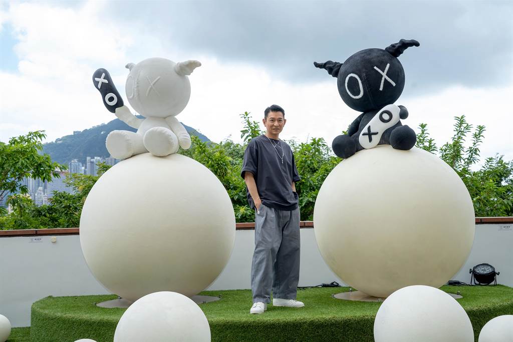 劉德華首個藝術展25日在香港舉辦開幕活動。（台灣映藝提供）