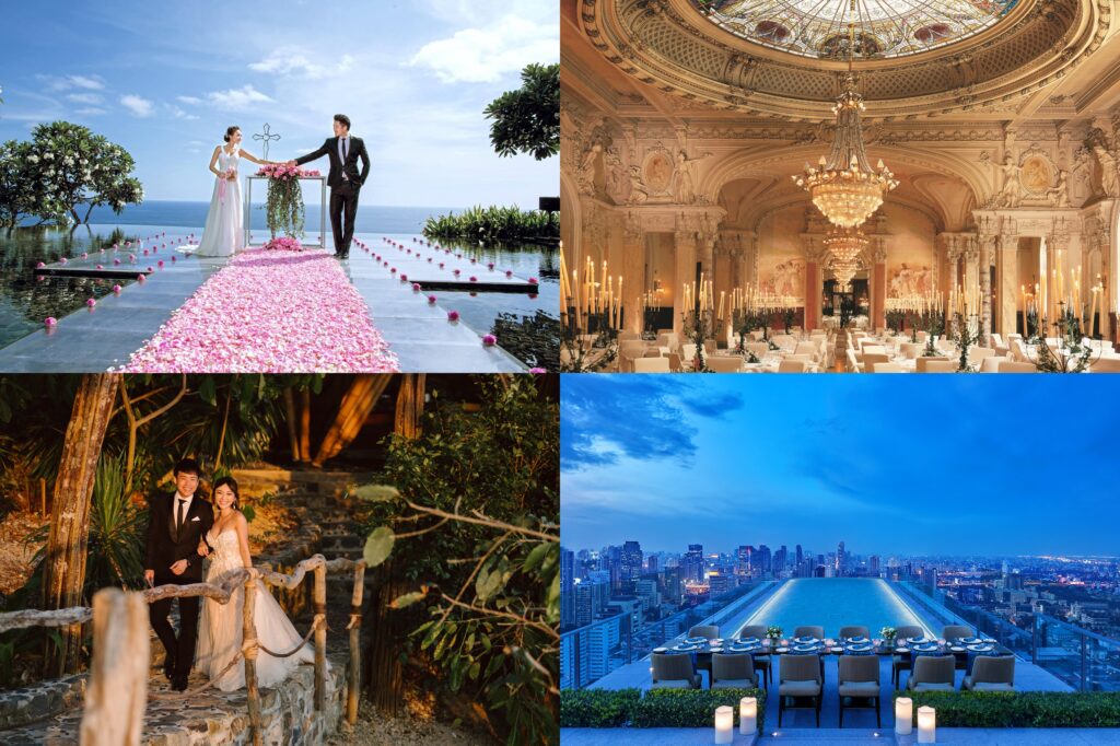 海外夢幻婚禮是許多女孩的夢想。（圖／Heavens Portfolio、Bulgari Hotels & Resorts）