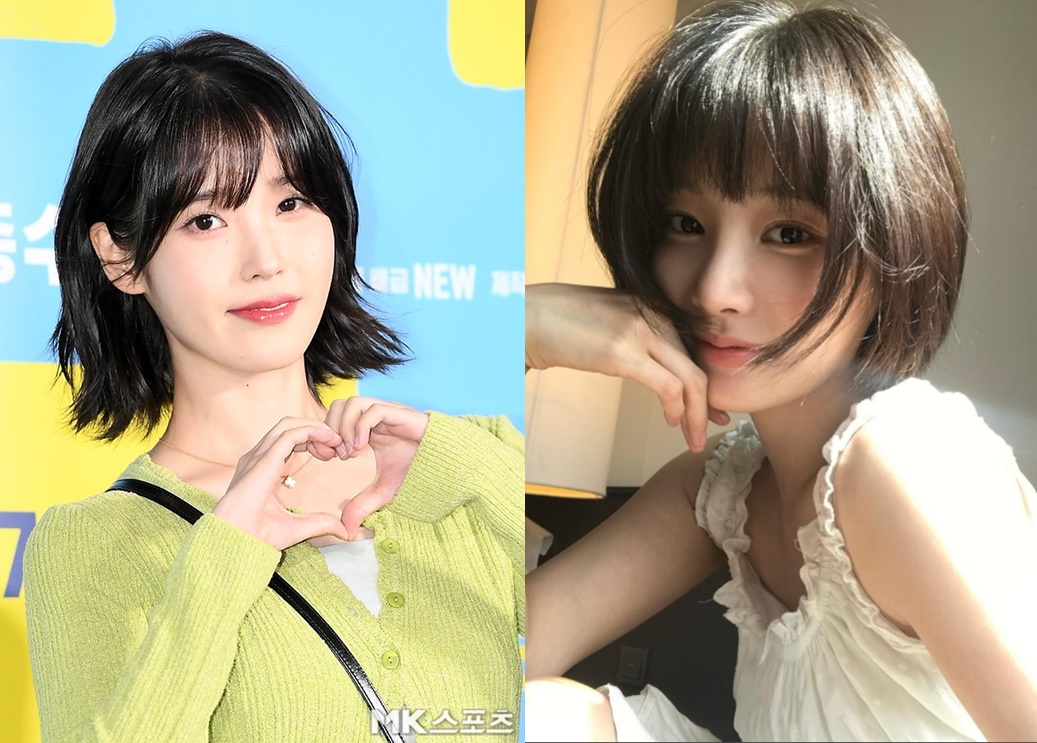 今年不少韓女星都換上短髮造型。(圖／ig @chloelxxlxx 、微博 )