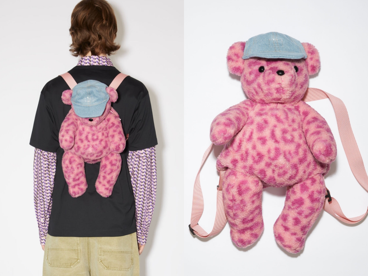 Acne Studios Teddy Backpack。