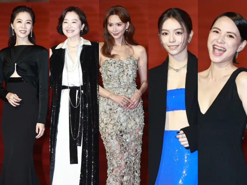 女明星在紅毯上穿著的禮服在色彩、剪裁跟款式也是熱門話題之一。（圖片來源：NOWNews）