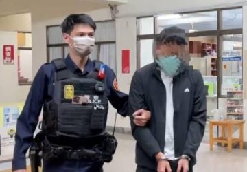 警方逮捕詐團 19 歲陳姓車手。（圖片來源：翻攝自 UDN）