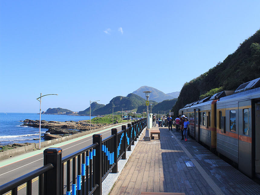 八斗子火車站。（圖片來源：新北市觀光旅遊網）