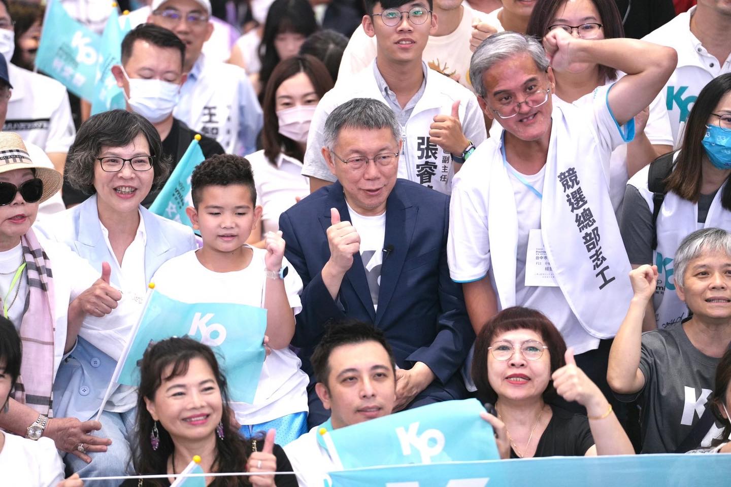 柯文哲鼓勵各政府提創意策略，挑選優秀者推動成為「友善生養創新模範點」，再擴大到全國。（圖片來源：柯文哲FB）