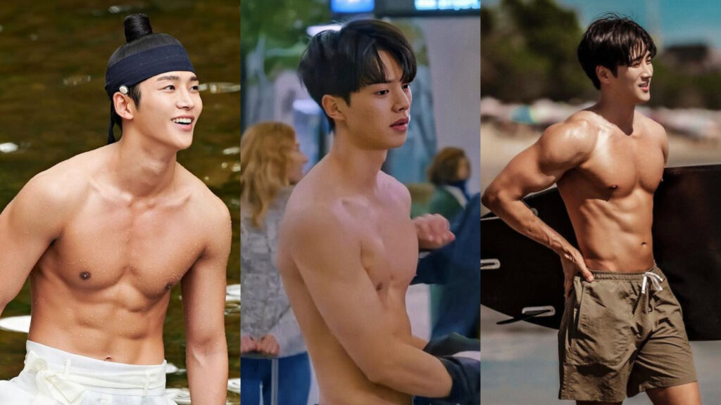 韓國當紅男星都練成超壯大肌肌身材。 （圖片來源：bohyunahn /IG、微博）