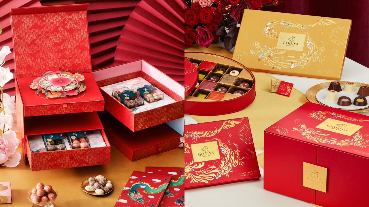 頂級甜點、巧克力品牌，分別推出甜食禮盒（圖片來源：Lady M、GODIVA）