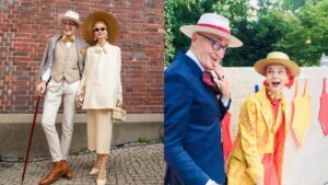 德國70歲阿公阿嬤不只穿得時髦，人生也如電影般精彩。（圖片來源：IG@g.krabbenhoft）