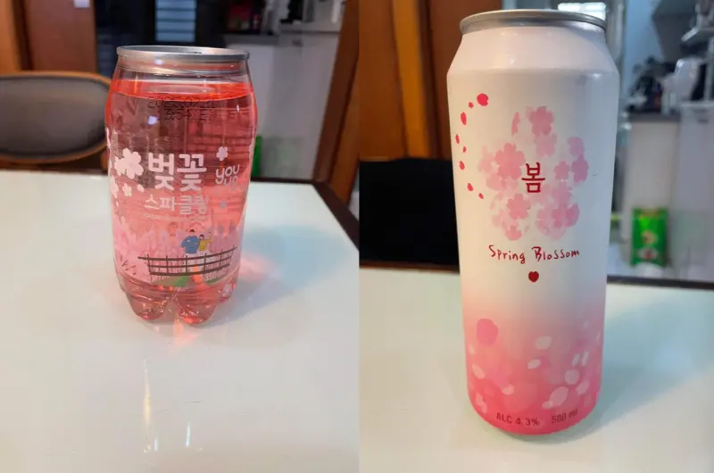 ▲7-11最近配合「櫻花季」推出多款粉嫩系包裝的產品，吸引粉色控錢包失守購買。（圖/7-11全家各超商分享區）