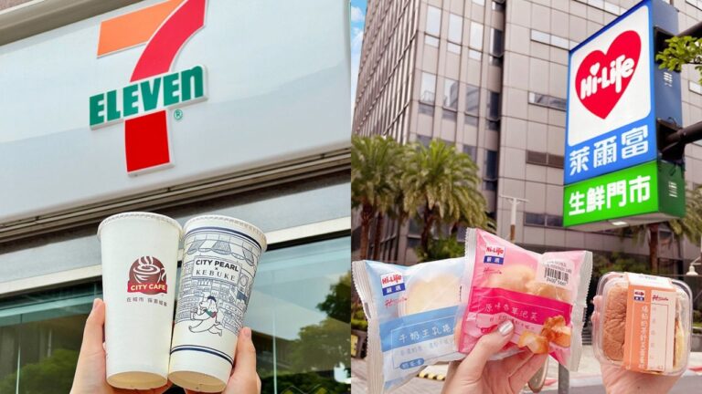 7-ELEVEN推出多款飲品與冰品優惠；萊爾富首創甜點品牌，搶占商機。（圖片來源：7-ELEVEN、萊爾富）
