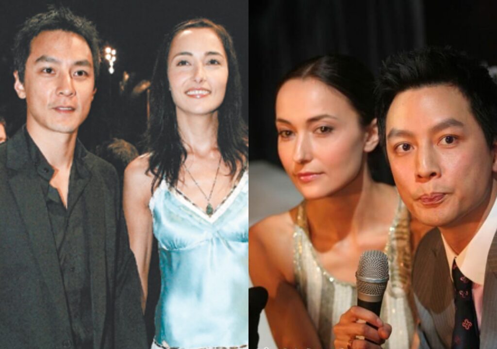 吳彥祖和老婆Lisa S.。（圖片來源：Weibo）