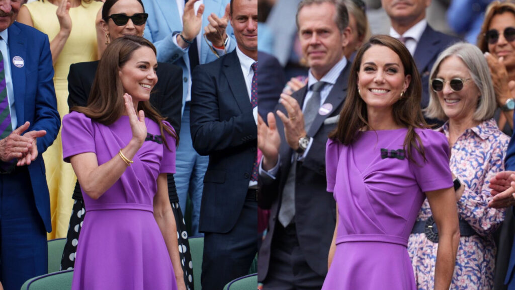 凱特王妃驚喜現身，獲全場歡呼。（圖／wimbledon IG）