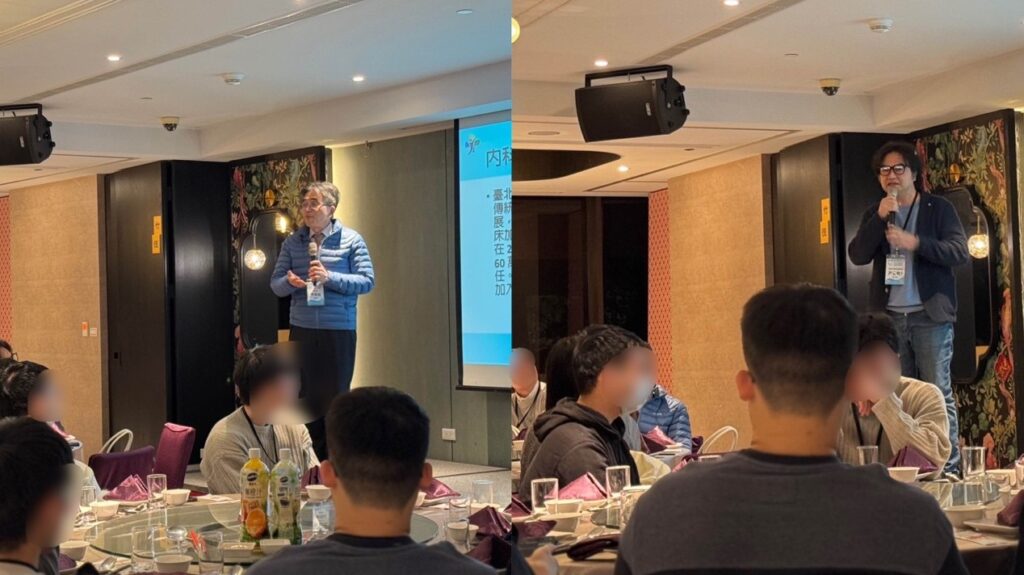 Y世代醫師面對醫療環境變革,選擇專科成關鍵!臺北榮民總醫院內科部於3/20(三)舉辦內科醫師招生說明會暨餐會,吸引眾多年輕醫師與醫學生參與。圖為內科部主任唐德成(左)與影響力教育基金會執行長黃至堯(右),共同探討內科職涯發展與未來趨勢。(圖/影響力教育基金會提供)