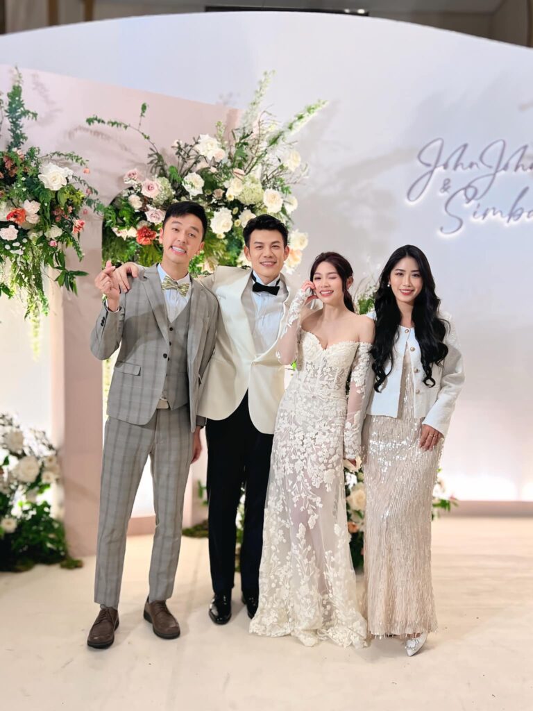 香蕉、Timmy盛裝出席陳志強和曾智希的婚禮。(圖片來源:香蕉 王俊傑 臉書)