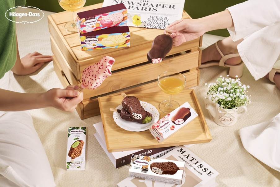 H&auml;agen-Dazs全新雪糕登場！清爽冰沙口感的雪酪、冰淇淋、巧克力共譜三重奏；還有共度質感時光必備全系列脆皮雪糕，呈獻奢華醇脆。（圖：H&auml;agen-Dazs提供）