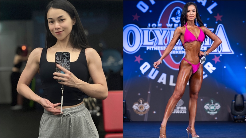 林芯儀辛苦備賽8個月，獲得健美比賽冠軍。（圖片來源：林芯儀 Shennio Lin 臉書）