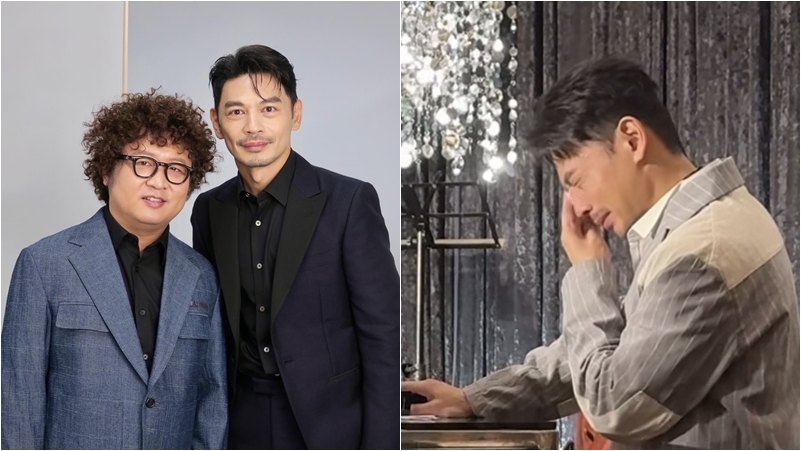 阿Ken在納豆婚禮上爆哭。（圖片來源：阿Ken臉書、陳婉若IG）