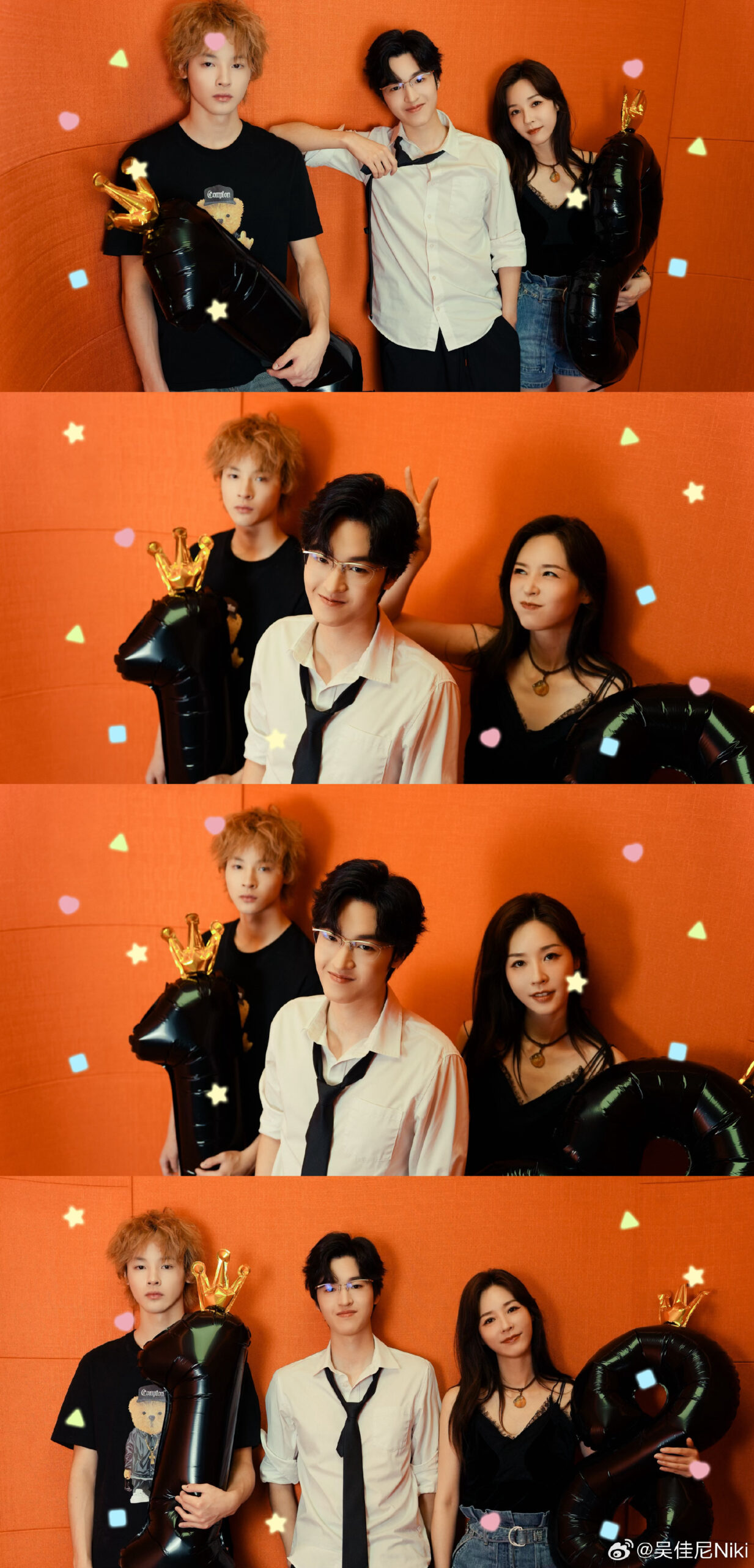 吳佳尼和小兒子吳世心陪同入鏡。（圖片來源：吳佳尼Niki微博）