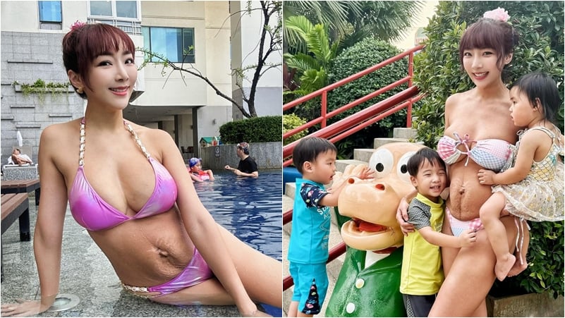 李宓曾因為產後妊娠紋照片引發討論。（圖片來源：李宓Mina 臉書）