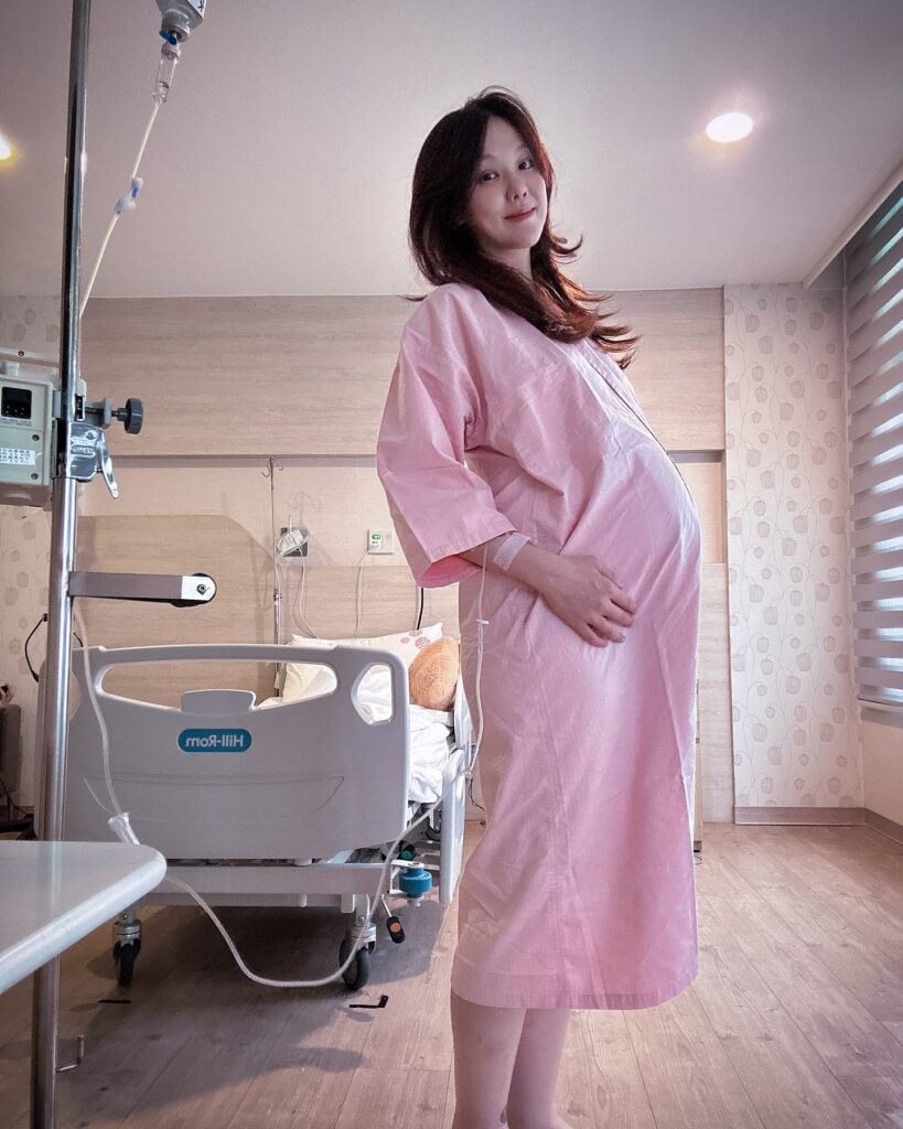 劉雨柔產前被醫師診斷出子癲前症。(圖片來源:劉雨柔臉書)