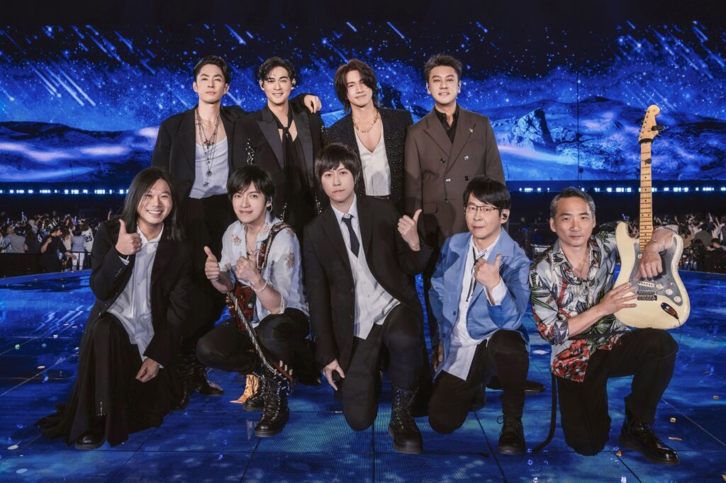 F4睽違12年同台,和五月天一起演出。(圖片來源:相信音樂)