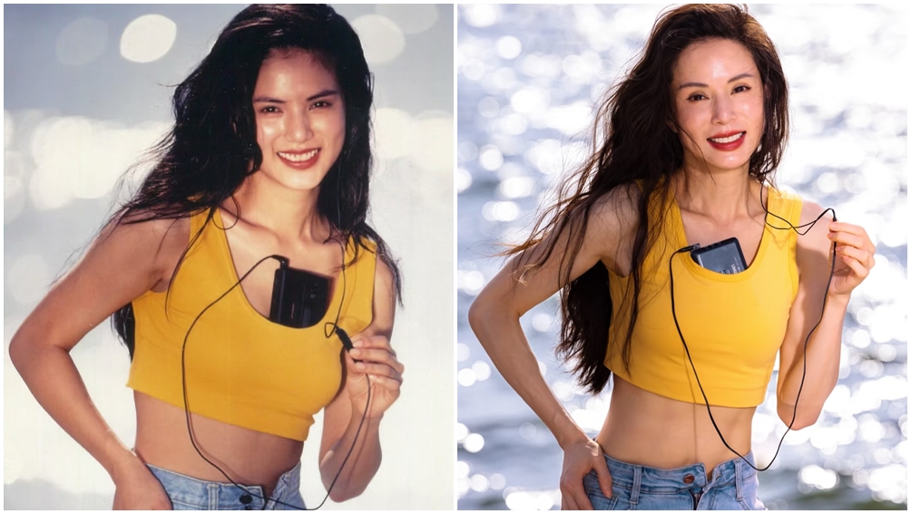 李若彤重現35年前照片。（圖片來源：小紅書 李若彤）