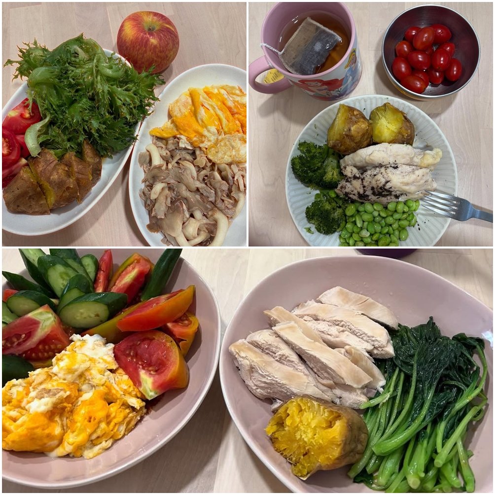 哈孝遠的健康餐其實份量都不小。(圖片來源:哈孝遠IG coreyha77)