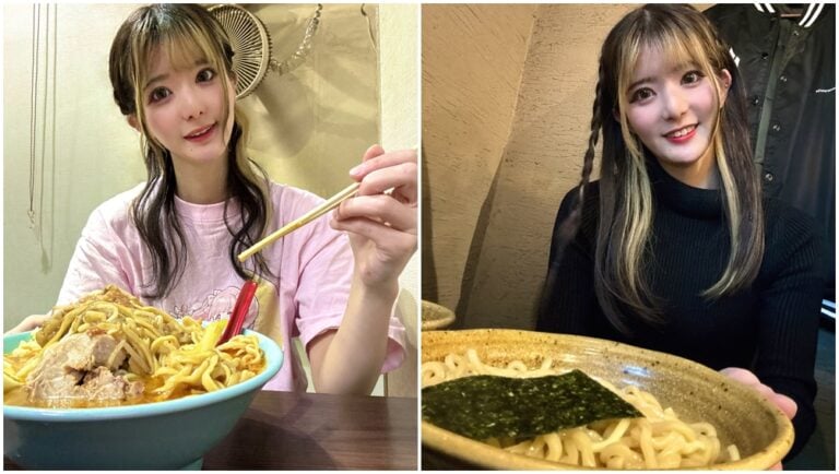 湊いおり熱愛拉麵,一週可以吃6天。(圖片來源:X mif_iori)