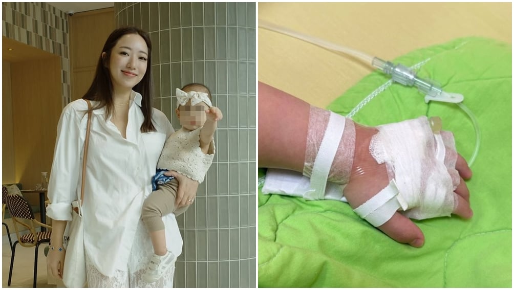 毛加恩、Tiffany女兒感染腸病毒併發腦炎。（圖片來源：IG tiffanywenlo）