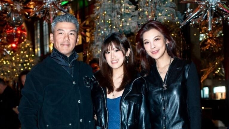 梧桐妹和爸爸孫志浩、繼母林若亞合照。(圖片來源:IG angelsun619)