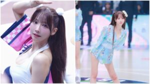 三上悠亞在球場應援，卻被人拍下褲底照片轉傳。（圖片來源：IG yua_mikami）