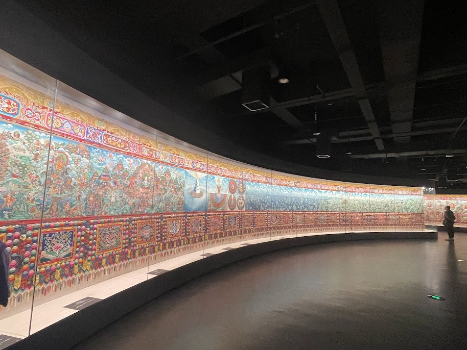 青海藏博物館的大唐卡。