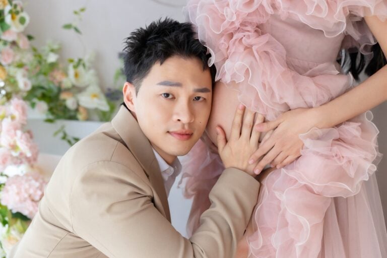 楊昇達和老婆若綺在2月初生下女兒。（圖片來源：臉書 楊昇達(學友在唱你要聽)）