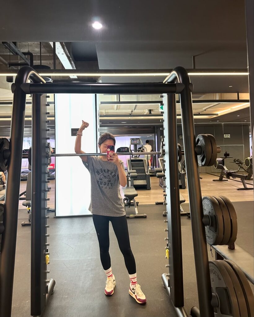 安善英強調運動的重要性。（圖片來源：IG anney_an_love）