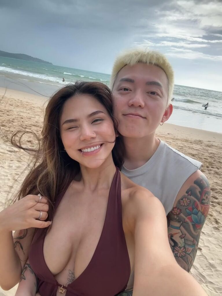 蕾菈和湯宇雖是和平離婚，但對她仍造成了打擊。（圖片來源：IG la.112814）