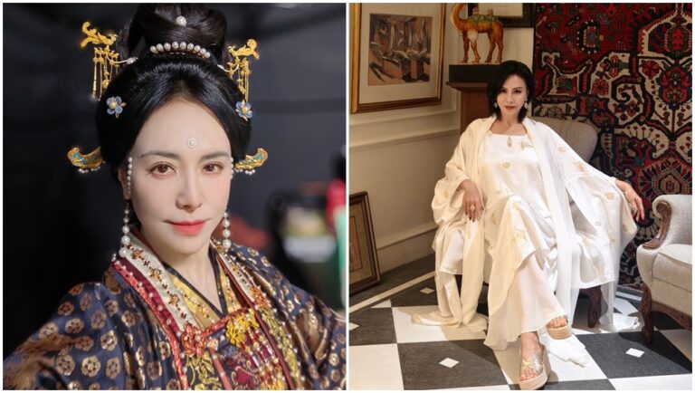 田麗58歲仍有窈窕身材。（圖片來源：微博 田麗）