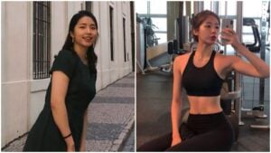 海恩從70公斤健康瘦到50公斤。（圖片來源：YouTube 해피해은 HAEPPY）