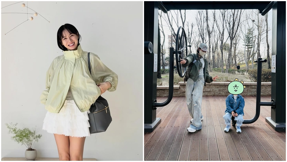 孫藝真分享和兒子出遊照片。（圖片來源：IG yejinfoot_official）