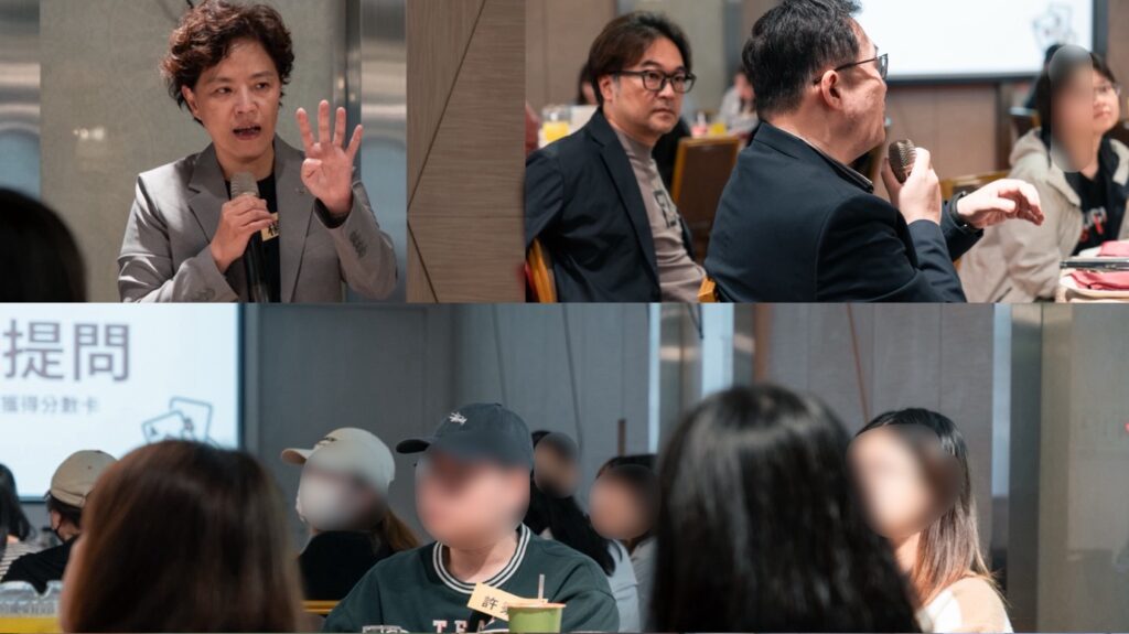 在招募說明後，設有提問與互動遊戲環節，參與者踴躍參與、氣氛熱絡，在輕鬆交流中加深對北榮制度與職涯機會的認識。（圖／影響力教育基金會）