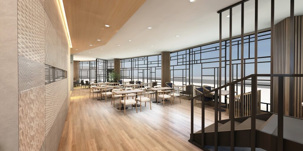 和風餐飲「こよみ」店內空間示意。（圖片提供：東京都江戶東京博物館）