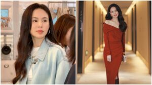 李若彤59歲仍有一頭烏黑豐厚的秀髮。（圖片來源：微博 李若彤）