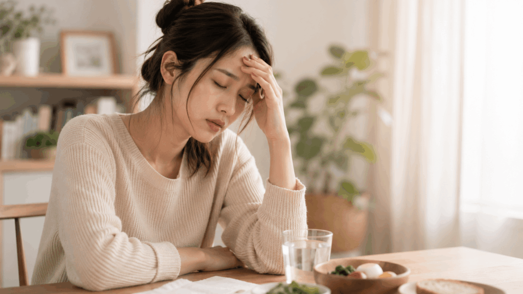 容易疲倦、臉色蒼白、稍微動一下就喘，同時體重也降不下來？依國健署調查，台灣 15 至 49 歲育齡婦女貧血盛行率達 19.1%。這篇帶妳看懂什麼時候該抽血確認，而不是先歸因於體質。